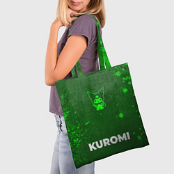 Сумка-шопер Kuromi - green gradient по-центру, цвет: 3D-принт — фото 2