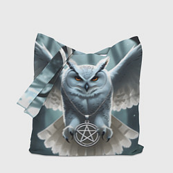 Сумка-шопер Лес и белая сова, цвет: 3D-принт