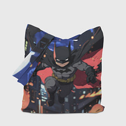 Сумка-шопер Злой Бэтмен в полете, цвет: 3D-принт