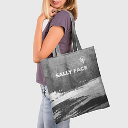 Сумка-шопер Sally Face - grey gradient посередине, цвет: 3D-принт — фото 2