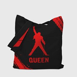 Сумка-шопер Queen - red gradient, цвет: 3D-принт