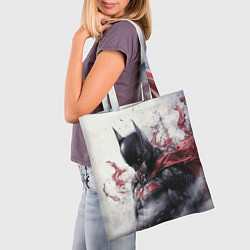 Сумка-шопер Бэтмен в тумане, цвет: 3D-принт — фото 2