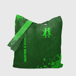 Сумка-шопер Hunter x Hunter - green gradient вертикально, цвет: 3D-принт
