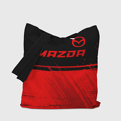 Сумка-шопер Mazda - red gradient посередине, цвет: 3D-принт