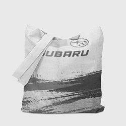 Сумка-шопер Subaru - white gradient посередине, цвет: 3D-принт