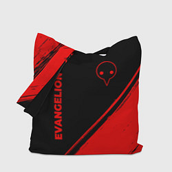 Сумка-шопер Evangelion - red gradient вертикально, цвет: 3D-принт