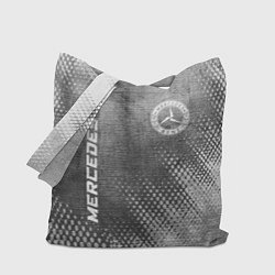 Сумка-шопер Mercedes - grey gradient вертикально, цвет: 3D-принт