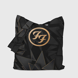 Сумка-шопер Foo Fighters golden poly, цвет: 3D-принт