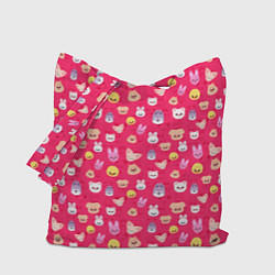 Сумка-шопер Skzoo pattern pink, цвет: 3D-принт