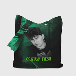 Сумка-шопер Сектор газа зеленый фон, цвет: 3D-принт