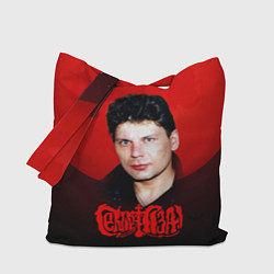 Сумка-шопер Юрий Клинских красная луна, цвет: 3D-принт