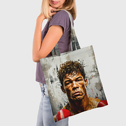 Сумка-шопер Артуро Гатти на сером, цвет: 3D-принт — фото 2