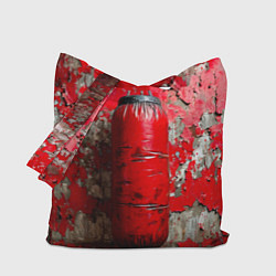 Сумка-шопер Красная боксерская груша, цвет: 3D-принт