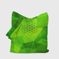 Сумка-шопер Coldplay green poly, цвет: 3D-принт