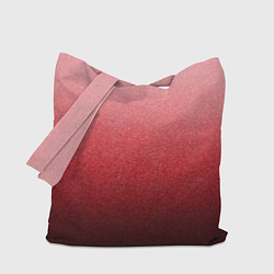 Сумка-шопер Мягкий градиент красно-розовый текстура крошка, цвет: 3D-принт