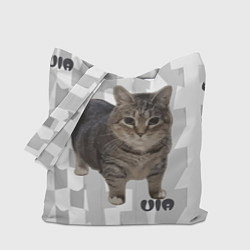 Сумка-шопер Кот уиа, цвет: 3D-принт
