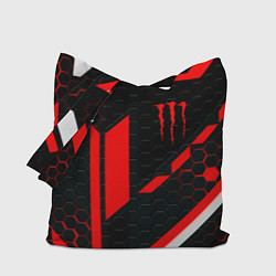 Сумка-шопер Monster energy sport geometry, цвет: 3D-принт
