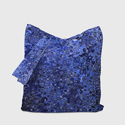 Сумка-шопер Синий ультрамарин абстрактная текстура, цвет: 3D-принт