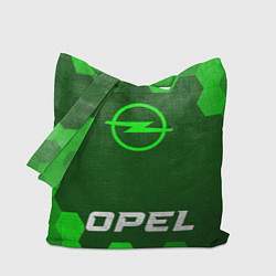 Сумка-шопер Opel - green gradient по-центру, цвет: 3D-принт
