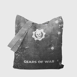Сумка-шопер Gears of War - grey gradient по-центру, цвет: 3D-принт