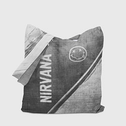 Сумка-шопер Nirvana - grey gradient вертикально, цвет: 3D-принт