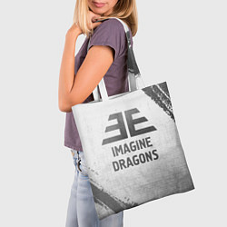 Сумка-шопер Imagine Dragons - white gradient, цвет: 3D-принт — фото 2