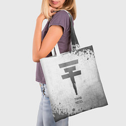 Сумка-шопер Tokio Hotel - white gradient, цвет: 3D-принт — фото 2