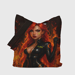 Сумка-шопер Пламенная Мавуика - Genshin Impact, цвет: 3D-принт