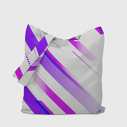 Сумка-шопер Color white pink, цвет: 3D-принт