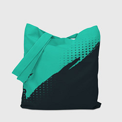 Сумка-шопер Color black light blue, цвет: 3D-принт