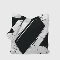 Сумка-шопер Color black white, цвет: 3D-принт