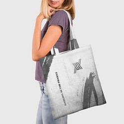 Сумка-шопер Darling in the FranXX - white gradient вертикально, цвет: 3D-принт — фото 2