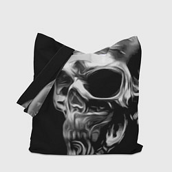 Сумка-шопер Стилизованный череп, цвет: 3D-принт