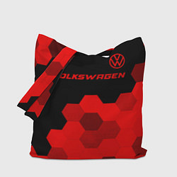 Сумка-шоппер Volkswagen - red gradient посередине