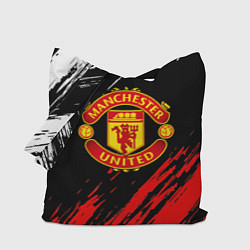 Сумка-шопер Манчестер юнайтед краски текстура, цвет: 3D-принт
