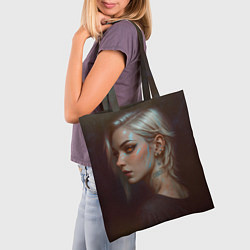 Сумка-шопер Девушка Error, цвет: 3D-принт — фото 2