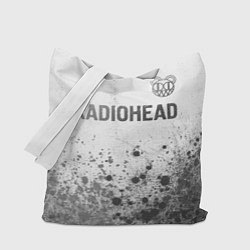 Сумка-шопер Radiohead - white gradient посередине, цвет: 3D-принт
