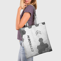 Сумка-шопер Citroen - white gradient вертикально, цвет: 3D-принт — фото 2