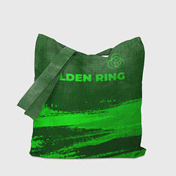 Сумка-шопер Elden Ring - green gradient посередине, цвет: 3D-принт