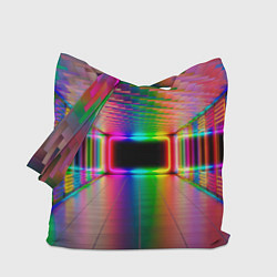 Сумка-шопер Неоновая галерея, цвет: 3D-принт