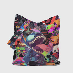 Сумка-шопер Страшилки, цвет: 3D-принт