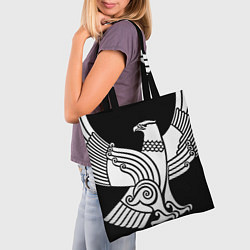 Сумка-шопер Дагестанский орел, цвет: 3D-принт — фото 2