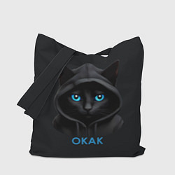 Сумка-шопер Кот мем, окак, цвет: 3D-принт