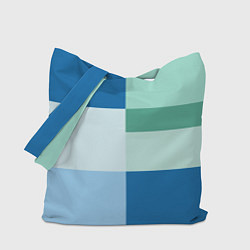Сумка-шоппер Мятное небо колор-блок