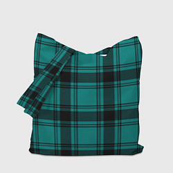 Сумка-шопер Checkered dark blue, цвет: 3D-принт