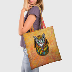 Сумка-шопер Египетская кошка-богиня Баст, цвет: 3D-принт — фото 2