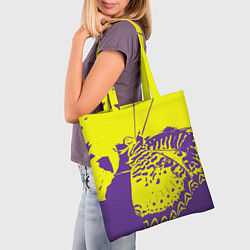 Сумка-шопер Бабочка-абстракция, цвет: 3D-принт — фото 2