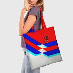 Сумка-шопер Doom geometry cyber sport, цвет: 3D-принт — фото 2