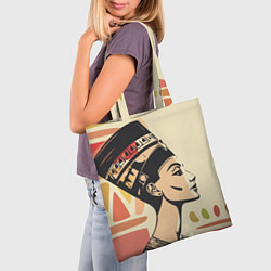 Сумка-шопер Нефертити, цвет: 3D-принт — фото 2