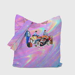 Сумка-шоппер BTS группа на диване